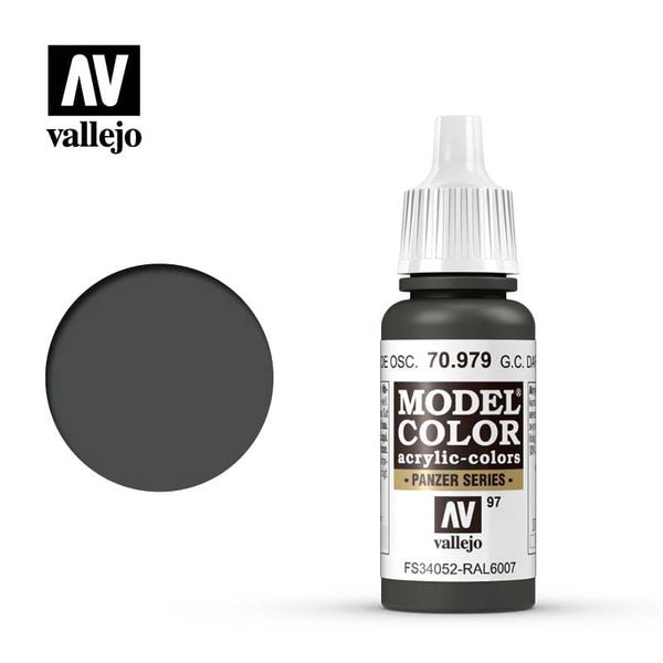 Vallejo Model Color Cam. Dark Green 17ml - (089) prev. German Camo. Dark Green