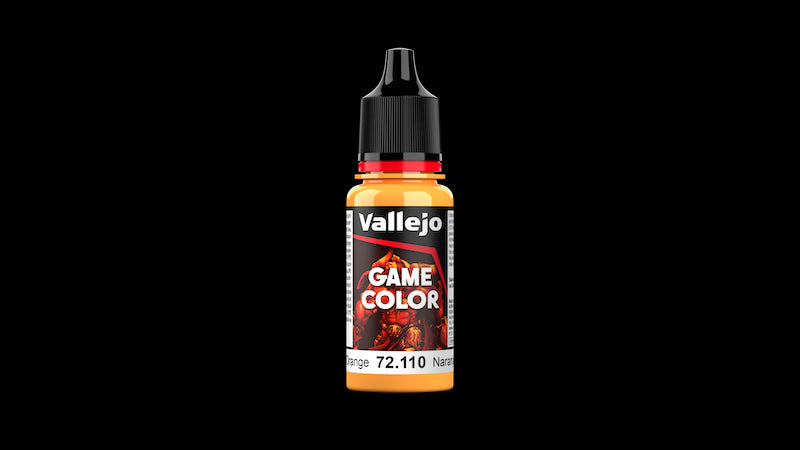 Orange (Base, Shadow, Light) Game Color Paint Set (4 18ml Bottles) Vallejo  Paint