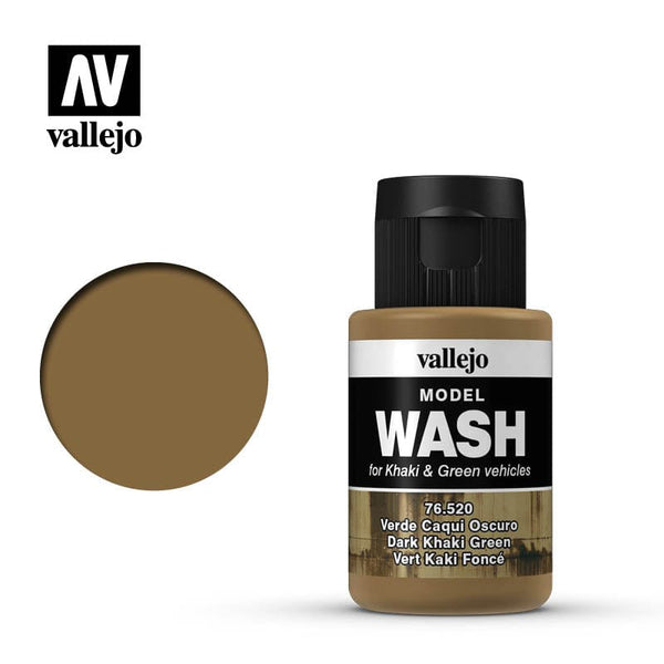 Vallejo Dark Khaki Green Model Wash 35ml