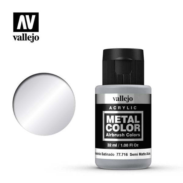 Vallejo Metal Color Semi Matte Aluminium 32ml