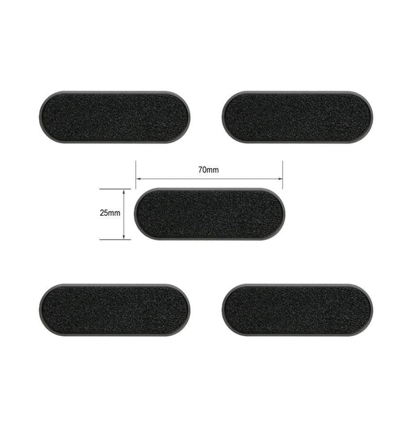 70mm x 25mm Pilll Bases x5