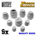 GSW Resin Wooden Barrels set