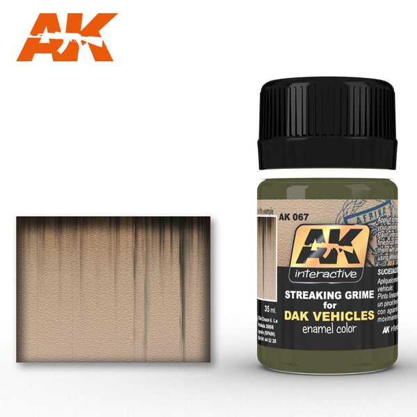 AK Interactive Streaking Grime for DAK Vehicles 35ml