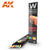 AK Interactive Weathering Watercolor Pencil Set - Basics