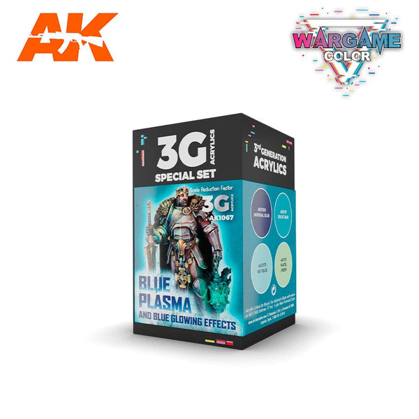 AK Interactive 3rd Gen Acrylics Wargame Color set - Blue Plasma and Glowing Effects