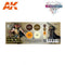 AK Interactive 3rd Gen Acrylics Wargame Color set - NMM Non-Metallic Metal GOLD