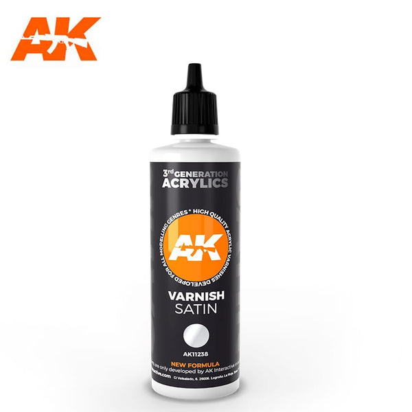 AK Interactive 3rd Gen Acrylics Satin Varnish 100ml