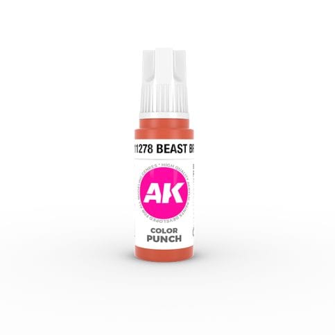 AK Interactive 3rd Gen Acrylics 17ml COLOR PUNCH - Beast Brown