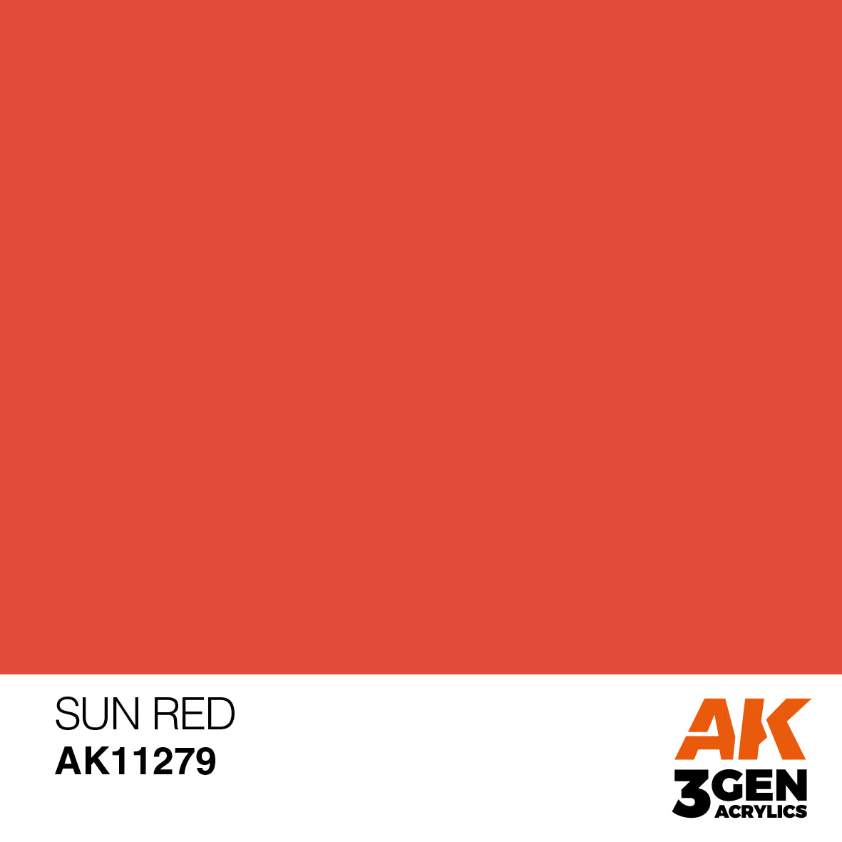 AK Interactive 3rd Gen Acrylics 17ml COLOR PUNCH - Sun Red