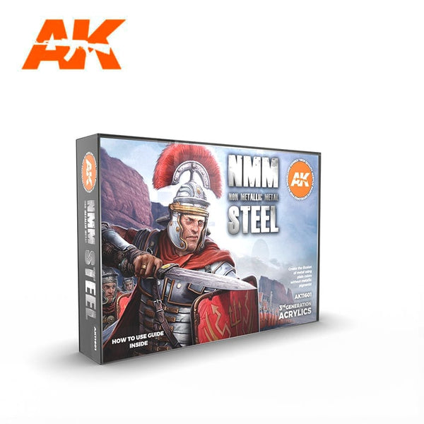 AK Interactive 3rd Gen Acrylics Paint set - NMM Non-Metallic Metal STEEL