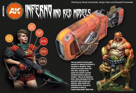 AK Interactive 3rd Gen Acrylics Paint set - Inferno & Red Creatures