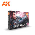 AK Interactive 3rd Gen Acrylics Paint set - Metallics Colors