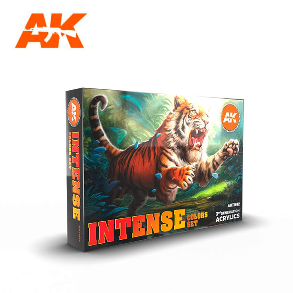 AK Interactive 3rd Gen Acrylics Paint set - Intense Colors