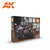 AK Interactive 3rd Gen Acrylics Paint set - Skin & Leather Colors