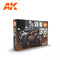 AK Interactive 3rd Gen Acrylics Paint set - Skin & Leather Colors