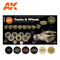 AK Interactive 3rd Gen Acrylics Paint set - Tracks & Wheels Colors