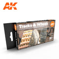 AK Interactive 3rd Gen Acrylics Paint set - Tracks & Wheels Colors