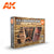 AK Interactive 3rd Gen Acrylics Paint set - Old & Weathered Wood Vol. 1