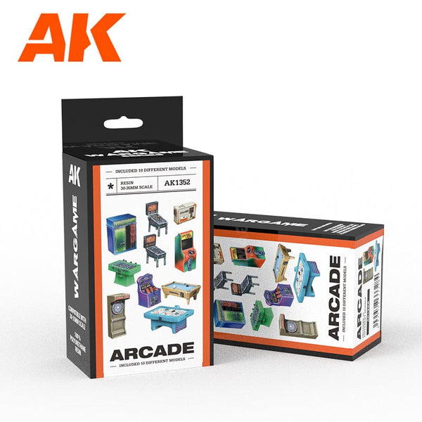 AK Interactive Wargame & Diorama Scenography Objects 30-35mm - Arcade set