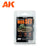 AK Interactive Enamel Liquid Pigment Mud set 35ml  (3 ref)