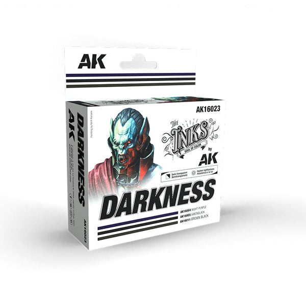 AK Interactive Acrylic Inks 30ml - Darkness Set