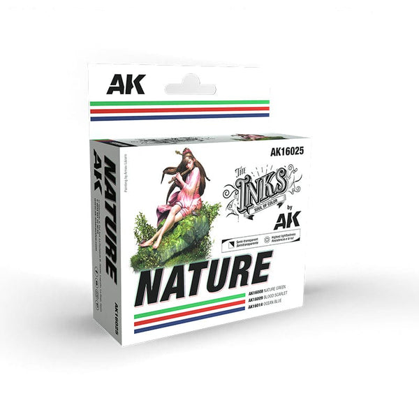 AK Interactive Acrylic Inks 30ml - Nature Set