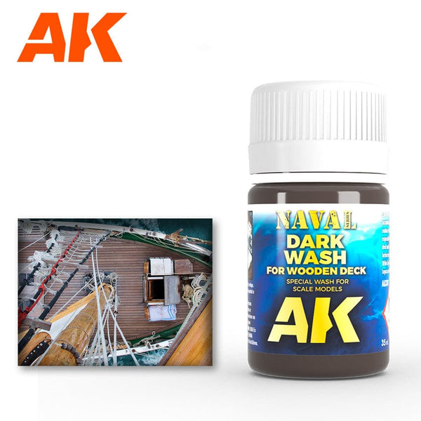 AK Interactive Dark Wash for Wood Decks 35ml