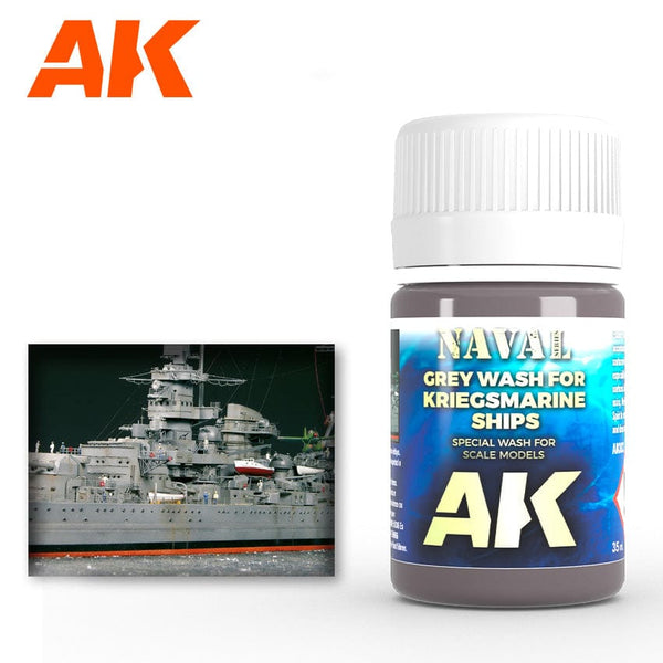 AK Interactive Grey Wash for Kriegsmarine Ships 35ml