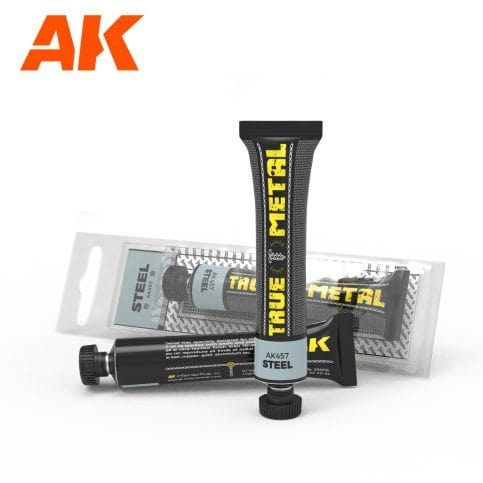 AK Interactive True Metal Wax Paints - Steel