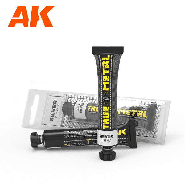 AK Interactive True Metal Wax Paints - Silver