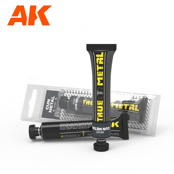 AK Interactive True Metal Wax Paints - Gun Metal