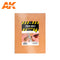 AK Interactive Cork Sheet - Fine Grained - 200 x 300 x 1-2-3mm (3 sheet, 1 each)