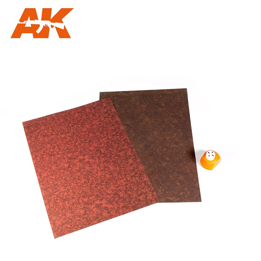 AK Interactive Leaves Punching Sheet Set (4 pcs, A4 size)