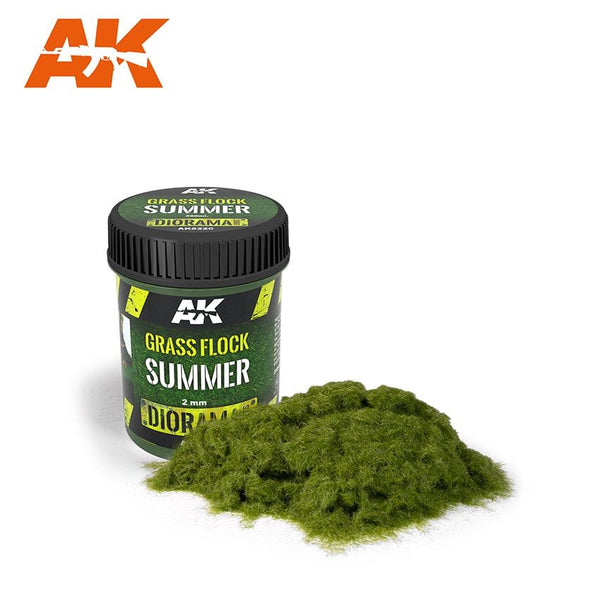 AK Interactive Static Grass Flock 2mm - Summer - 250ml