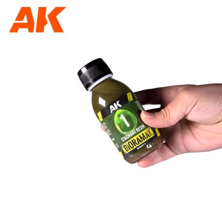 AK Interactive 2-Components Epoxy Resin Water - Stagnant Water 180ml