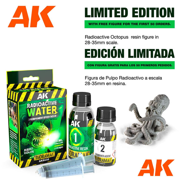 AK Interactive 2-Components Epoxy Resin Water - Radioactive Water 180ml