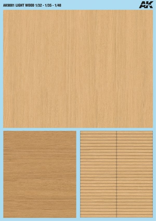AK Interactive Light Wood Decals