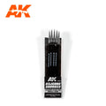 AK Interactive Silicone Brushes - Medium Hard Tip - Small x5