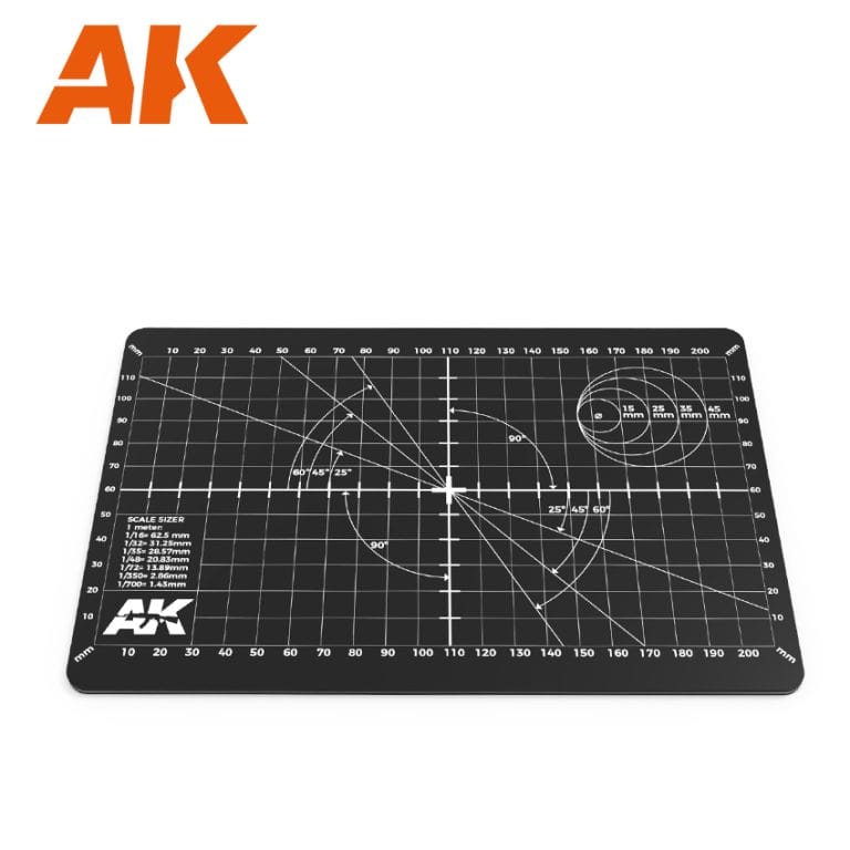 AK Interactive Double-Sided Cutting Mat - A5 8" x 6"