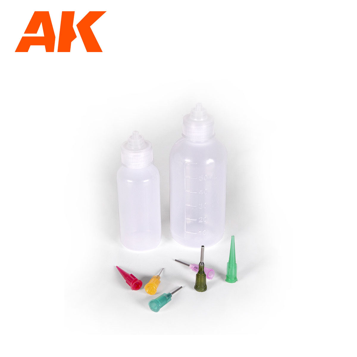 AK Interactive Precision Dispenser Bottles with Thin Metal Tip