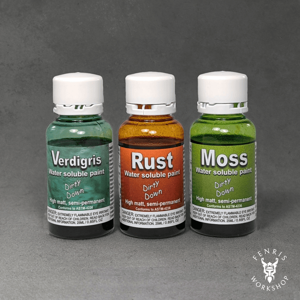 Dirty Down COMBO - Moss, Rust & Verdigris paints - Ultra Realistic Effects for a cinematic result
