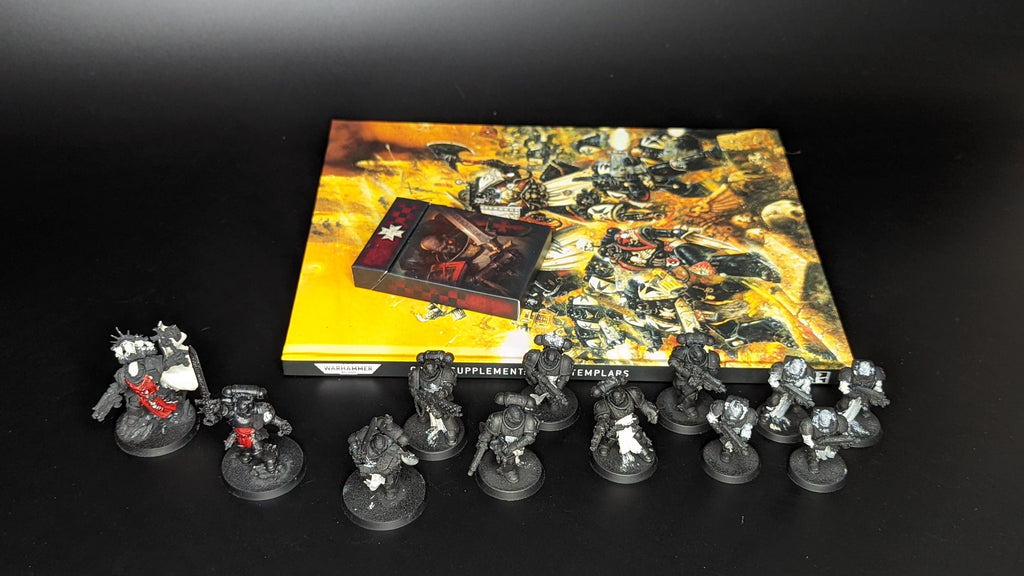 Warhammer 40k Space Marines Black Templars Army lot (197)