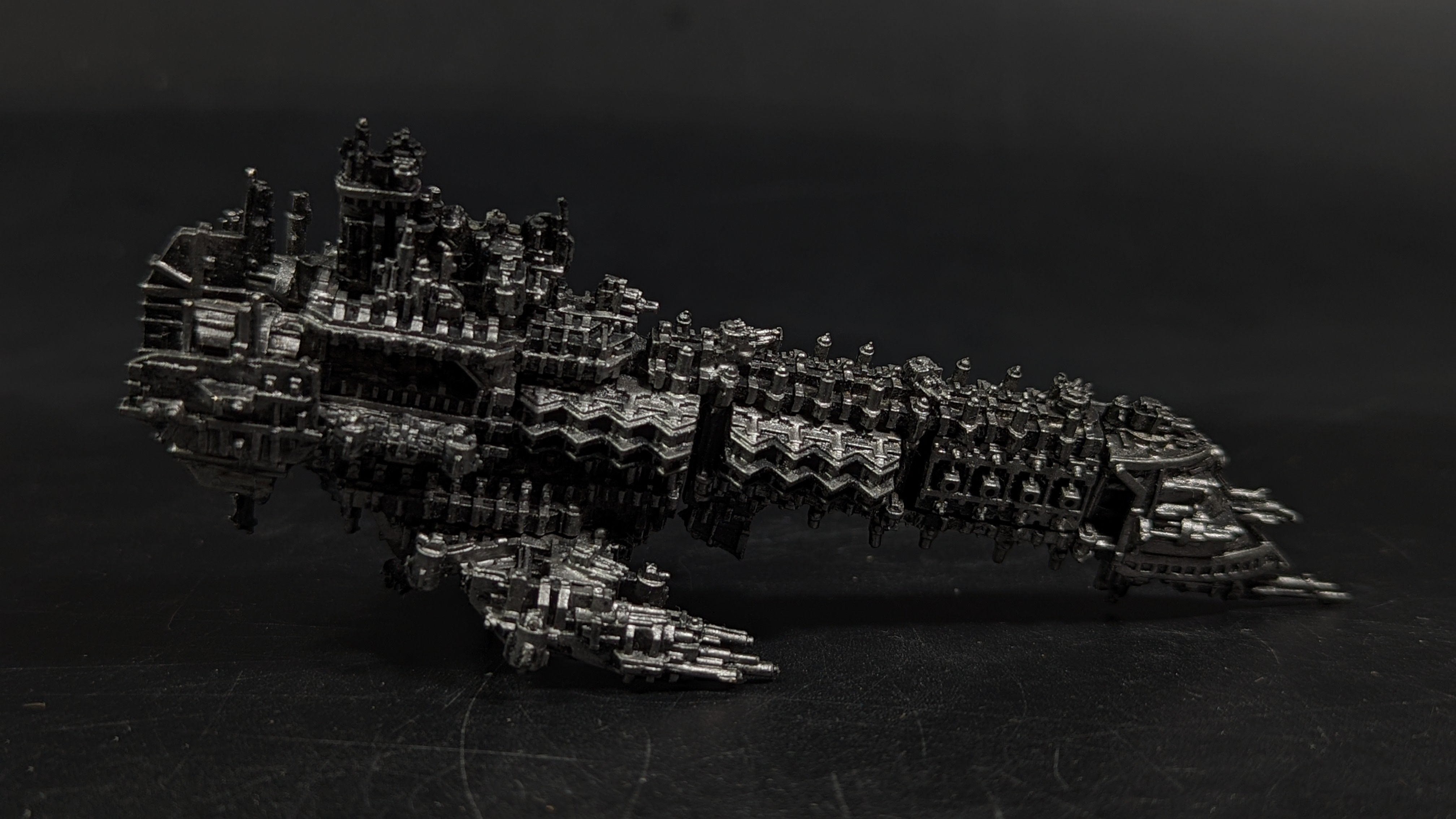 Warhammer Battlefleet Gothic Apocalypse Class Battleship metal (647)