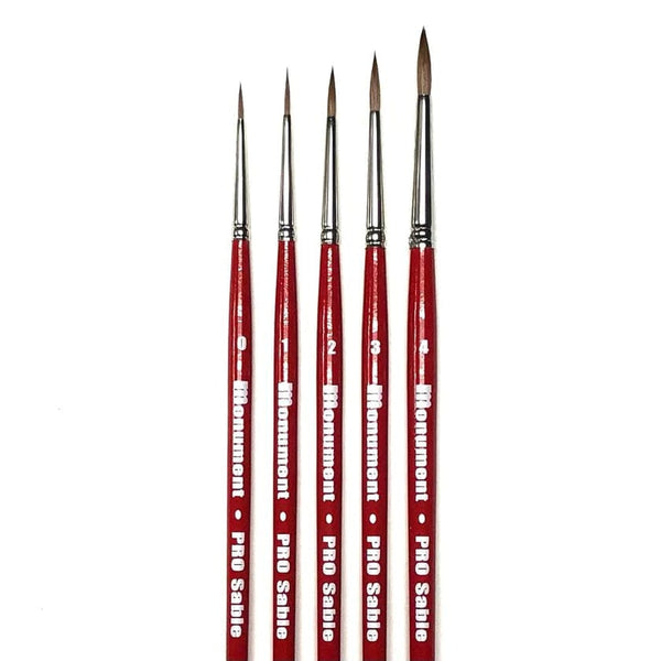 Monument Hobbies - Pro Sable brushes - CHOOSE YOUR SIZE