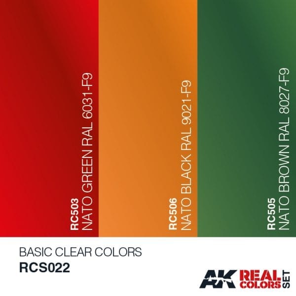 AK Interactive Real Colors - Basic Clear Colors