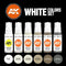 AK Interactive 3rd Gen Acrylics Paint set - White Colors