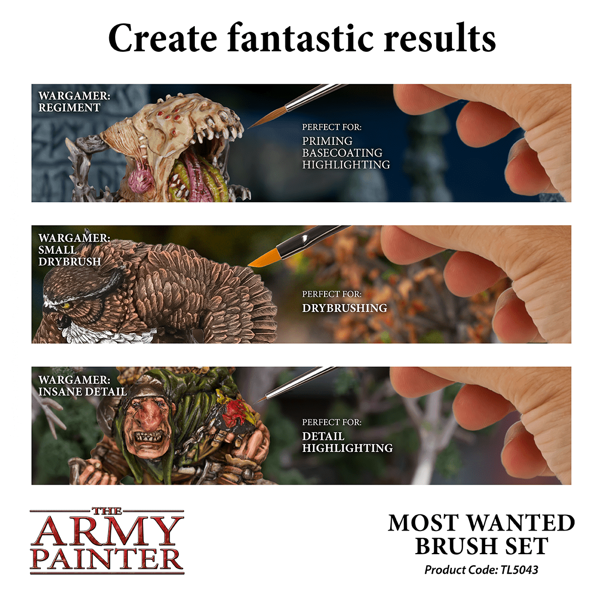 Army Painter Most Wanted Brush Set