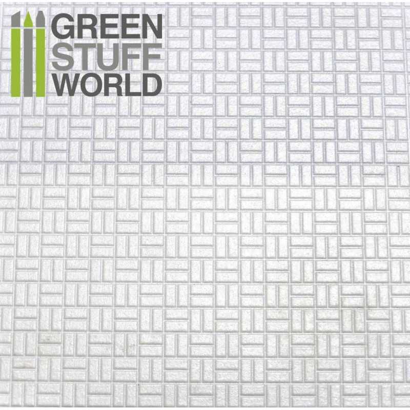 GSW Plasticard - Offset Rectangles Sheet 2x4mm