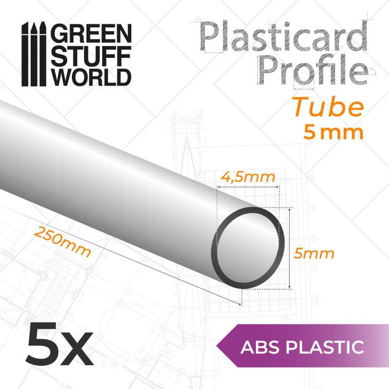 GSW Plasticard - Tube 5mm x5