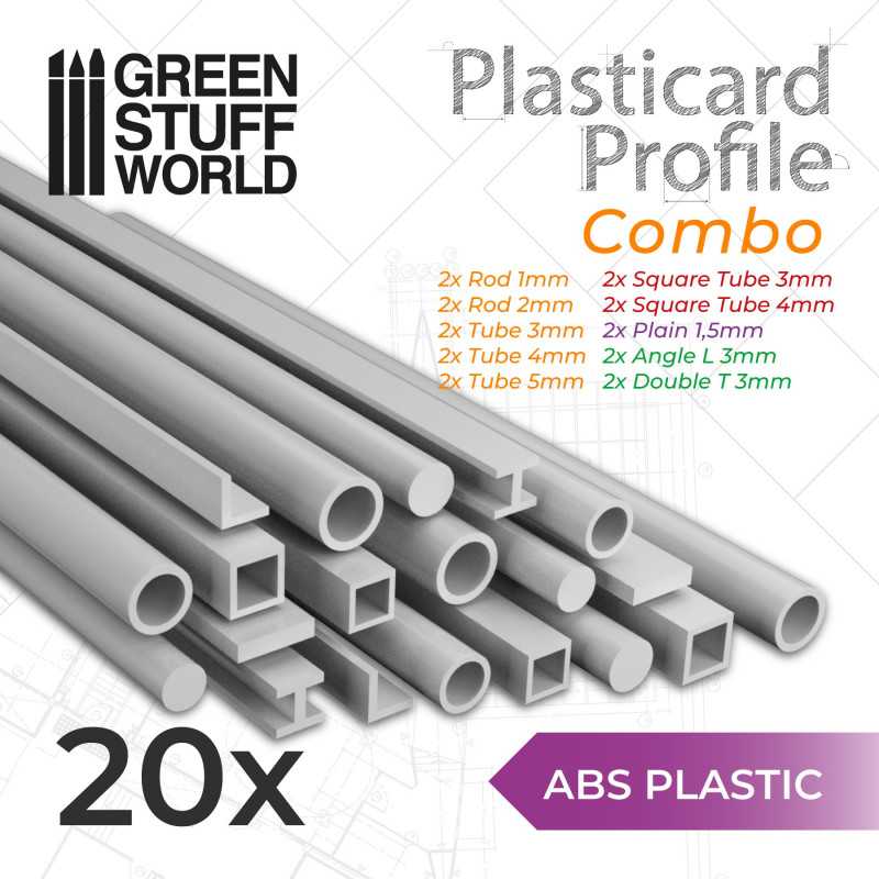 GSW Plasticard - Variety Pack - Profiles & Tubes